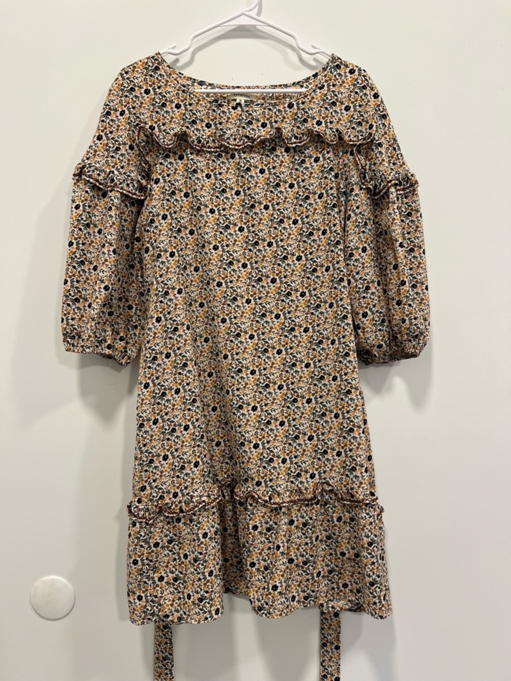Max Studio Floral Ruffle Dress